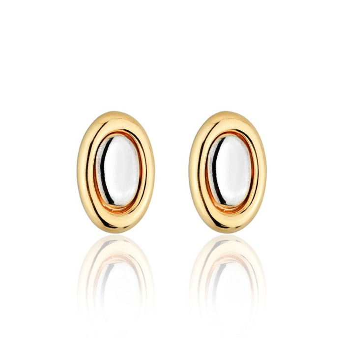 Brinco Vintage Oval Mix de Banho