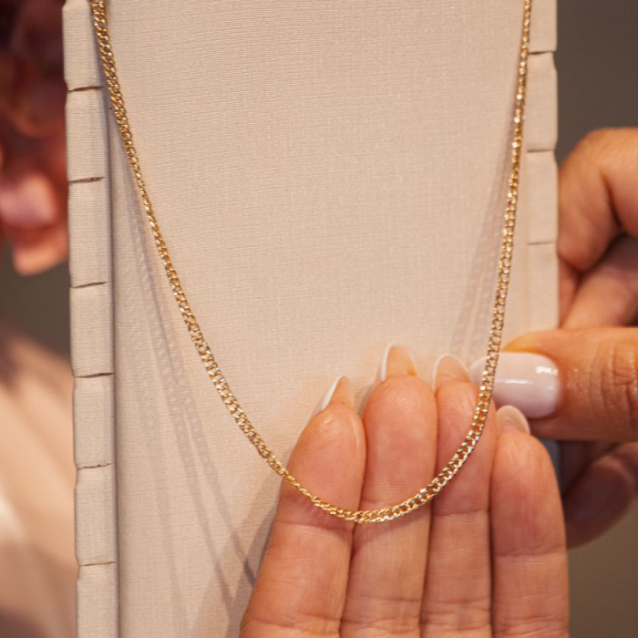 Colar Corrente Groumet Dourado