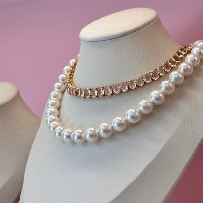 Colar pérolas, gota de sereia