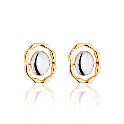 Brinco Circular Irregular Orgânico Bicolor