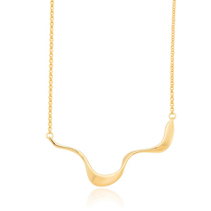 Colar Ondulado Ródio