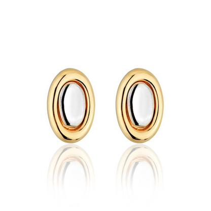 Brinco Vintage Oval Mix de Banho