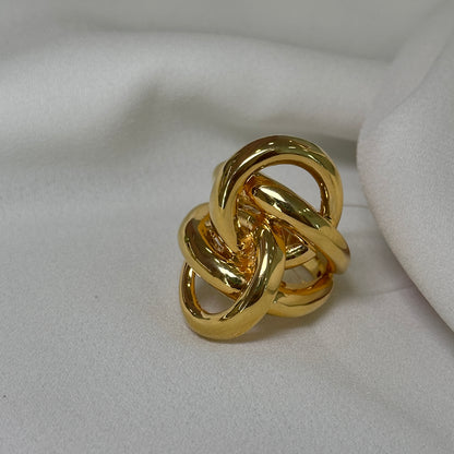 Anel elos bold dourado