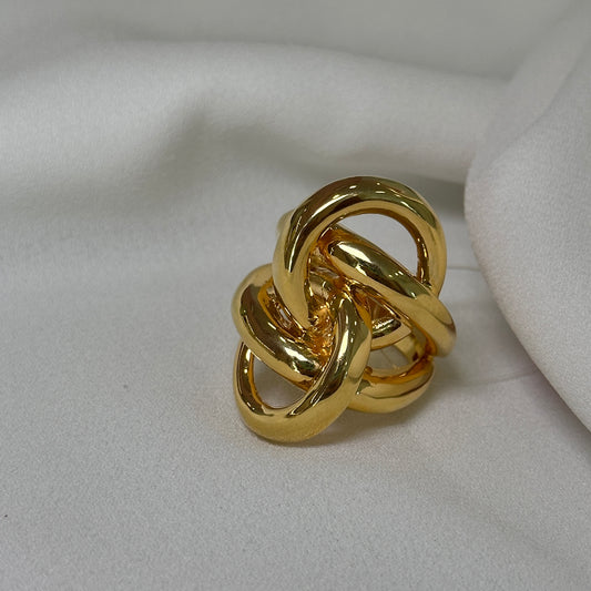 Anel elos bold dourado