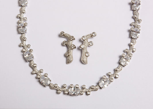 Conjunto Imperio do Amor – Conjunto Rodio Zircônias Ovais & Esferas Cravejadas