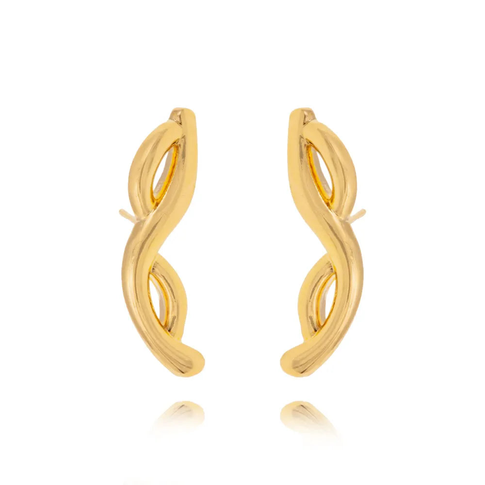 Brinco Entrelaçados Dourado