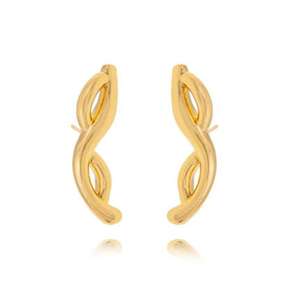 Brinco Entrelaçados Dourado