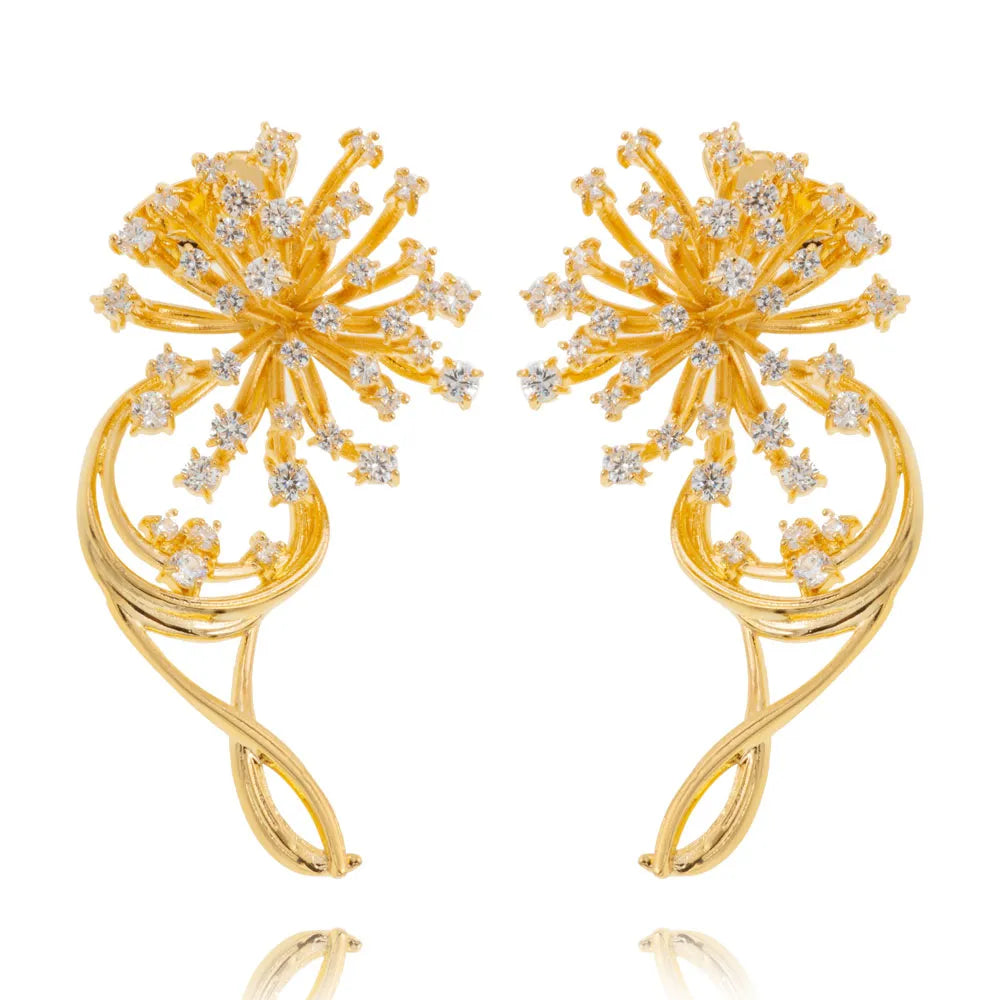 Anel Avestruz Banhado a Ouro 18K