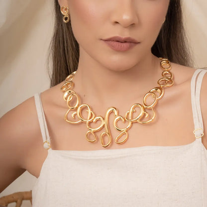 Brinco Enrrole Feminino Dourado