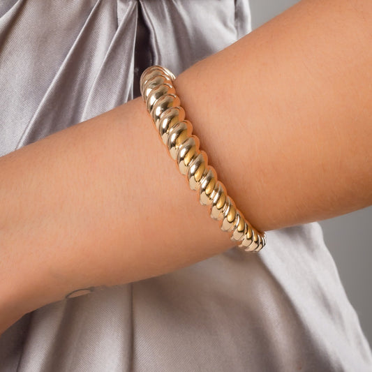 Bracelete Concha Dourada Bold